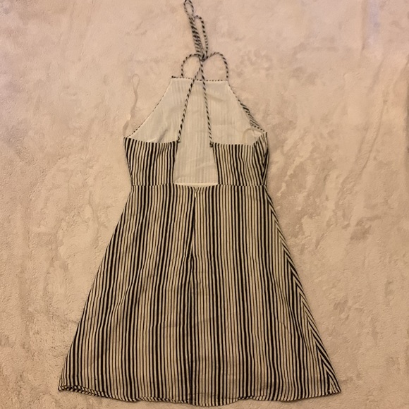 Lush Striped Halter Dress with Open Back Dress Size M - Picture 2 of 4